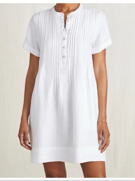 Faherty Dresses & Skirts - Faherty 100% Linen Gemina Dress Size Small